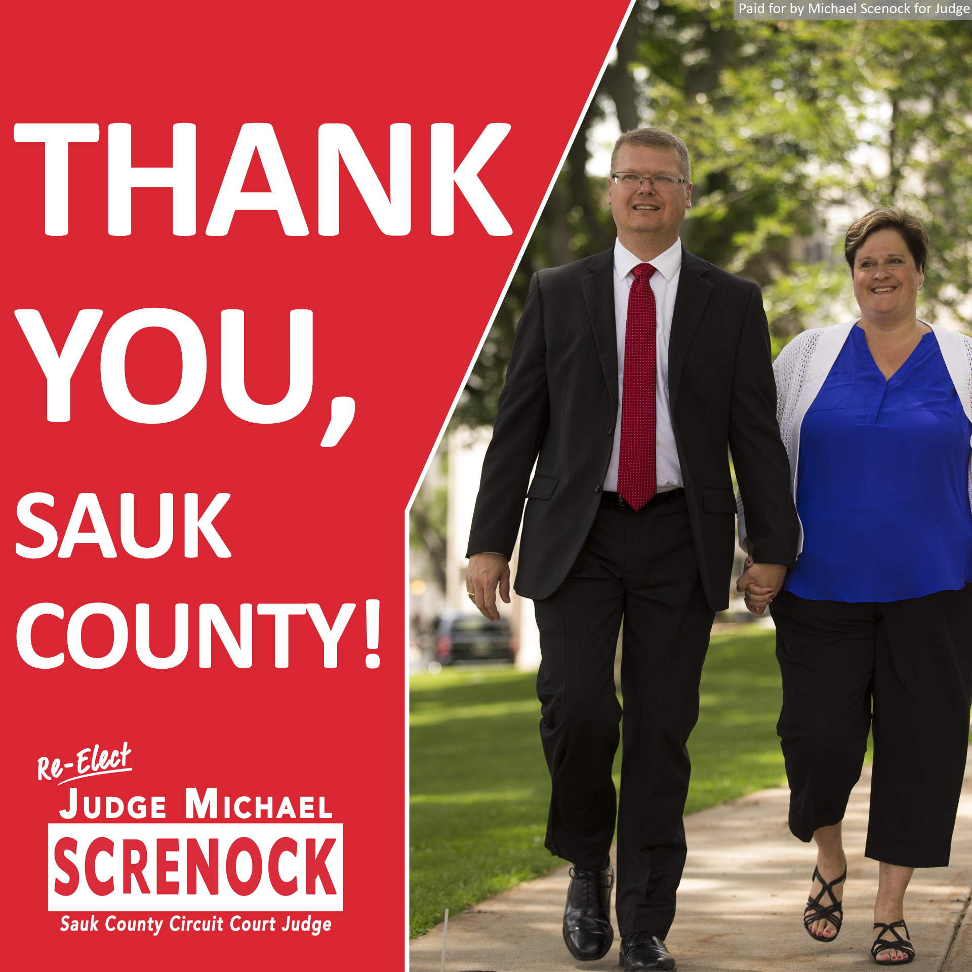 Thank you, Sauk County